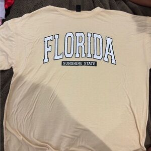 Sunshine State Oversized Cream T-Shirt